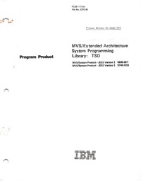 MVS/Extended Architecture System Programming Library; TSO