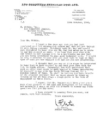 75489 Letter from LEO Computers Ltd to Norman Witkin