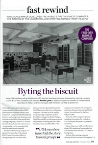 75491 'HOW A CAKE-MAKER DEVELOPED THE WORLD'S FIRST BUISNESS COMPUTER', Third Age Matters