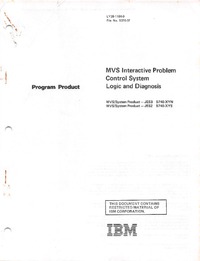 MVS Interactive Problem Control System Logic & Diagnosis