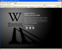 Wikipedia and others protest anti-piracy law
