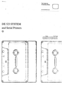 Olivetti DE523 System and Serial Printers