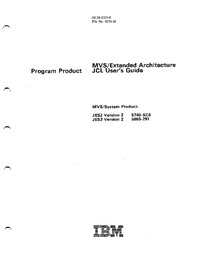 MVS/Extended Architecture JCL Reference
