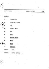 'Newbrain-Tech-Con' - System Software Description for Newbrain Processors