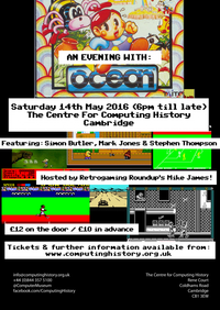 An Evening With Ocean Software - Saturday 14th May 2016