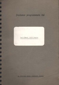C.E. 60 Computer User's Manual