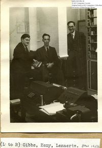61861  Gordon Gibbs, Derek Hemy and Ernest Lenaerts  (1952)