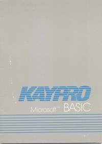 Kaypro Microsoft Basic