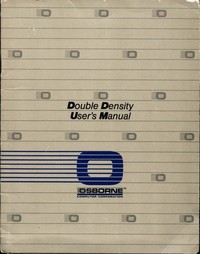 Osborne 1 Double Density User's Manual