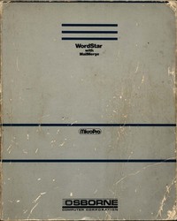 Osborne WordStar with MailMerge