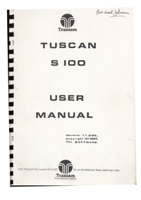 Transam Tuscan S100 User Manual