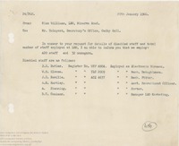 62466  LEO Computers Staff and Disabled Staff, 27 Jan 1960