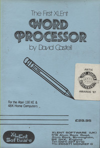 The First XLENT Word Processor (Disk)