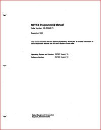 Digital Equipment Corporation - RSTS/E Programming Manual