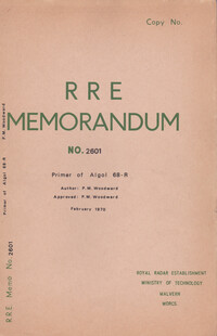 RRE Memorandum No. 2601