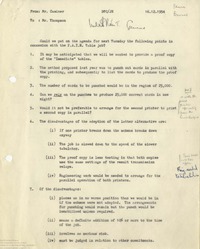 62936 Memo to TR Thompson, 16th Dec 1954