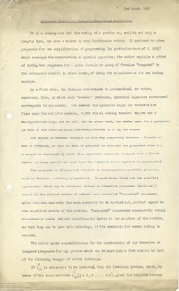 63097 Automatic Coding for Sequence-Controlled Calculators, 3rd Mar 1953