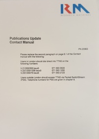 Rm Nimbus Publication Update - contact Manual PN 23902