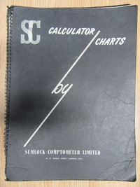 Sumlock Comptometer - Calculator Charts