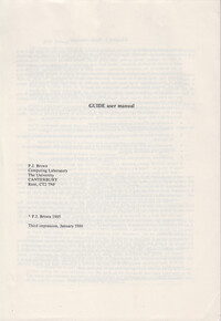 ICL PERQ Documents