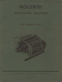 Hollerith Junior Rolling Total Tabulator Manual