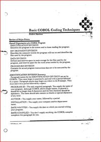 Deltak - Basic COBOL Coding Techniques