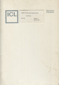 ICL E6RM Overlaid Executive Manual Part 3