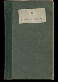 Lenaerts Notebook 3 (6 Jul - 9 Oct 1950)