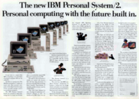 IBM introduces the PS/2 series of computers
