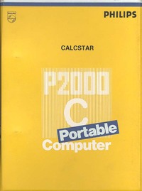Philips P2000C CALCSTAR Users Manual