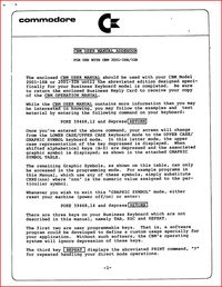 CBM User Manual Addendum
