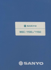 Sanyo MBC-1100/1150 Users Guide