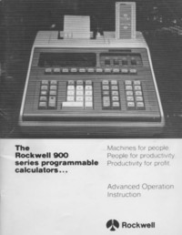 Rockwell 920 Advanced Operation Instruction