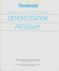 Osmiroid 5 to 14 Maths Series Demonstration Program