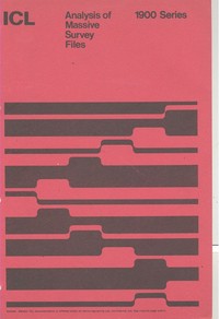 ICL 1900 Series Analysis of Massive Survey Files