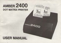 Amber 2400 Dot Matrix Printer User Manual