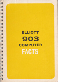 Elliott 903 Computer Facts