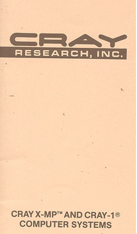 Cray X-MP and Cray-1 Computer Systems COS Dump Analysis Ready Reference