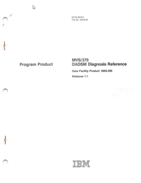 IBM - MVS-370 - DADSM Diagnosis Reference