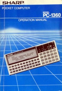 Sharp PC-1360 Operation Manual