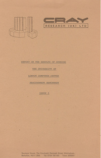 Report on the Results of Running the University of London Computer Centre Procurement Benchmark Issue 2