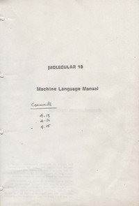 BCL Molecular 18 Machine Language Manual