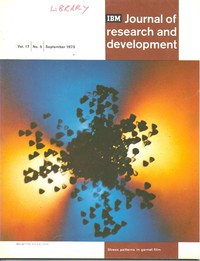 Journal of Research & Development September 1973