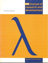 Journal of Research & Development May 1974