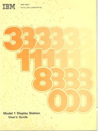 IBM Model 1 Display Station User's Guide