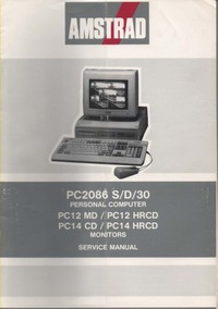 Amstrad PC2086 S/D/30, PC212 & PC14 Service Manual