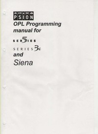 Psion OPL Programming Manual