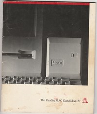 Apple Macintosh Paradise MAC 10 and MAC 20 Manual