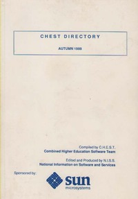 CHEST Directory Autumn 1988