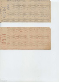 66103 Hollerith Punch cards